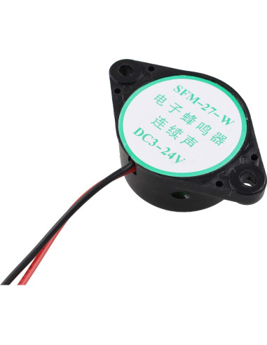 6 Zumbadores Electrónicos SFM-27 DC 3-24V Sonido Continuo