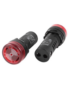 Luz de Alarma LED Roja uxcell AD16-22SM 110V 2 Pcs