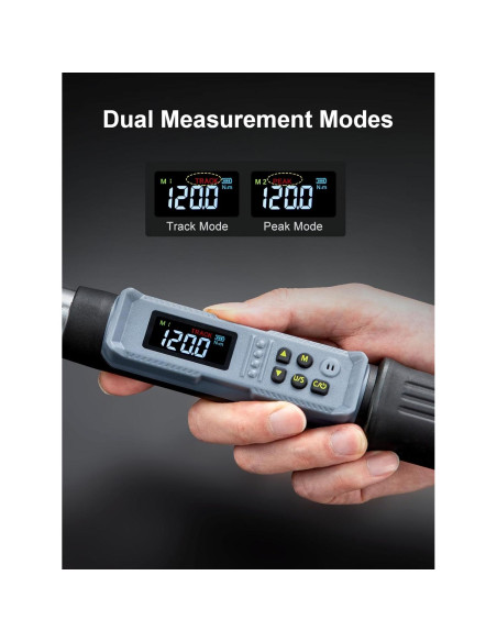 Llave de Torque Digital GROWNEER 1/2'' 17-340 Nm con Buzzer