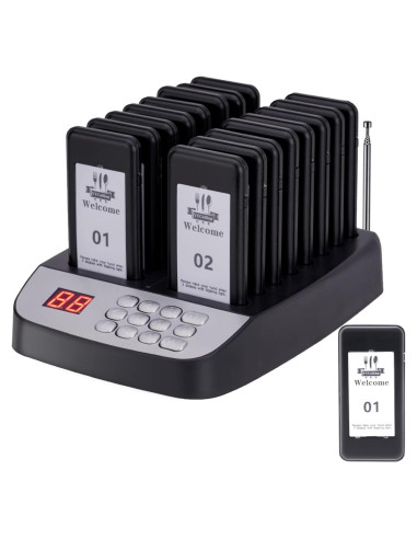 Kit 16 Buscadores de Restaurante YYCALLING con Vibración y Luz