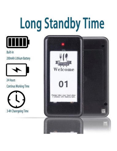 Kit 16 Buscadores de Restaurante YYCALLING con Vibración y Luz