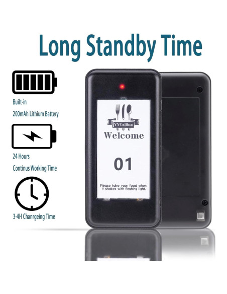 Kit 16 Buscadores de Restaurante YYCALLING con Vibración y Luz