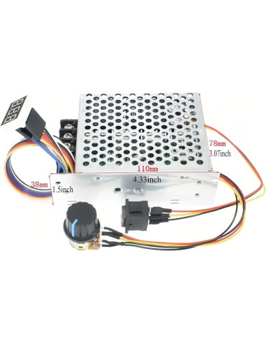 Controlador de Velocidad Motor 10-55V 60A PWM Digital Shenzhenshixin