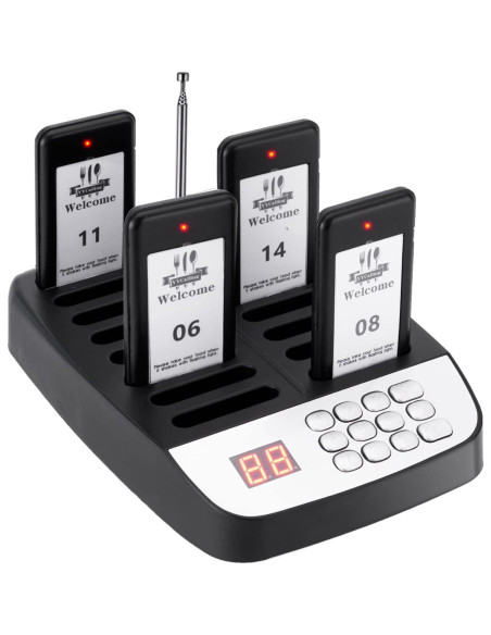 Kit 16 Buscadores de Restaurante YYCALLING con Vibración y Luz