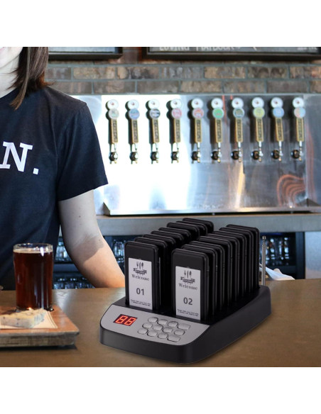 Kit 16 Buscadores de Restaurante YYCALLING con Vibración y Luz