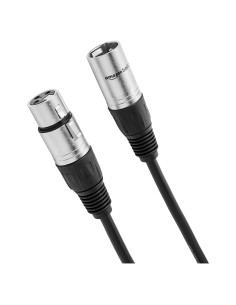 Cable de micrófono XLR Amazon Basics 3.05m macho a hembra negro