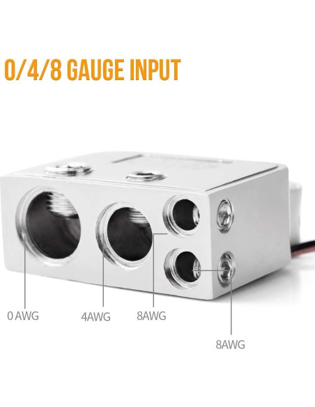 Conectores de terminal de batería MNJ Motor con voltímetro 12-24V