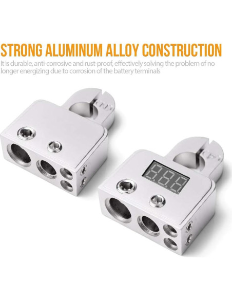 Conectores de terminal de batería MNJ Motor con voltímetro 12-24V