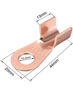 Terminales de Crimpado de Cobre uxcell OT-200A 200A 5pcs 2