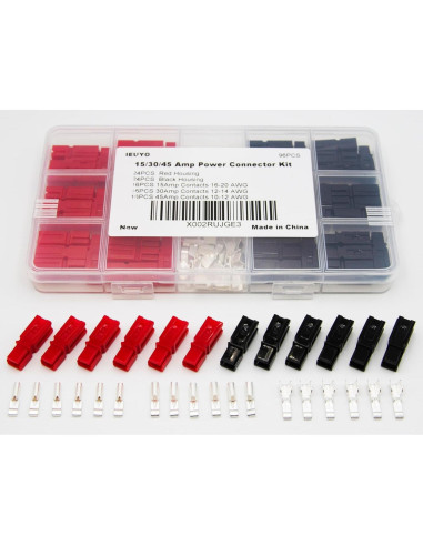 Kit de Conectores de Potencia IEUYO 96 PCS 15/30/45 Amp