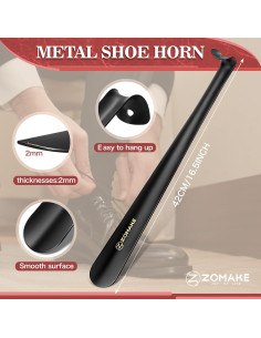 Cuerno de Zapato Largo ZOMAKE 42 cm para Personas Mayores 2