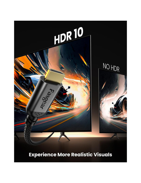 Cable HDMI 2.1 Fasgear 2m Ultra Alta Velocidad 8K@60Hz Cable HDMI 2.1 Fasgear 2m Ultra Alta Velocidad 8K@60Hz