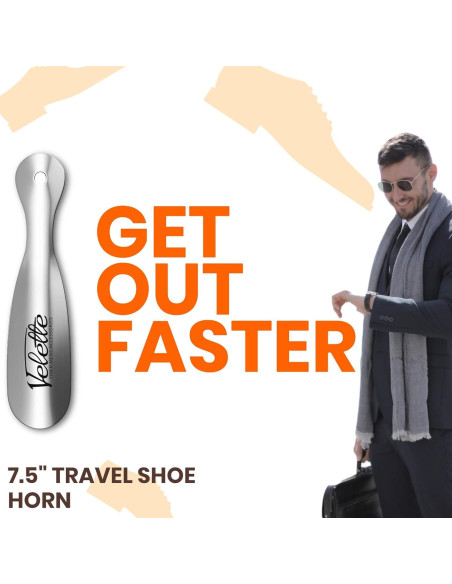 Calzador Largo y de Viaje Velette - 41.91 cm y 19.05 cm