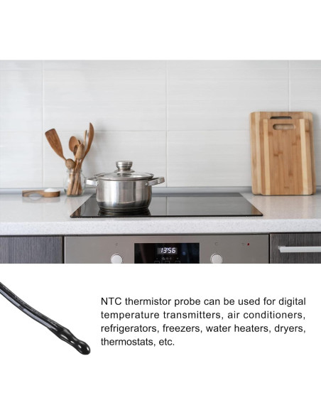 Sonda de Termistor NTC 10K Impermeable 40cm Rebower - 5pcs