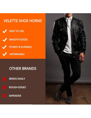 Calzador Largo y de Viaje Velette - 41.91 cm y 19.05 cm