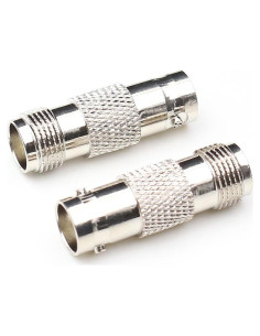 Adaptador Coaxial Hembra TNC a Hembra BNC ANHAN - 2 Piezas