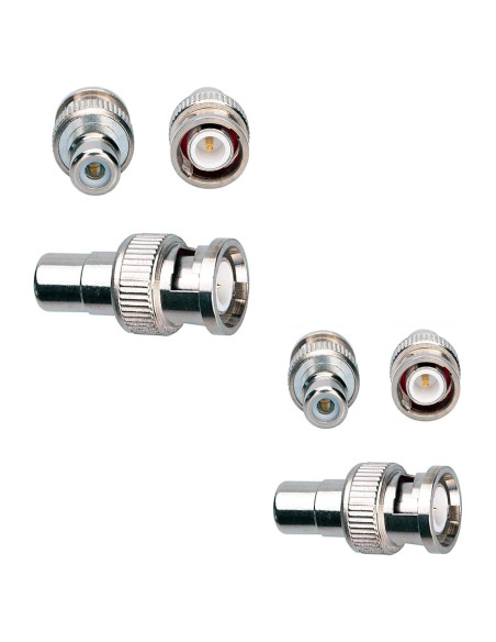 Adaptador BNC a RCA SHANFEILU 6 Pcs Conector Macho Hembra