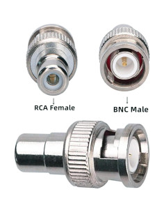 Adaptador BNC a RCA SHANFEILU 6 Pcs Conector Macho Hembra 2