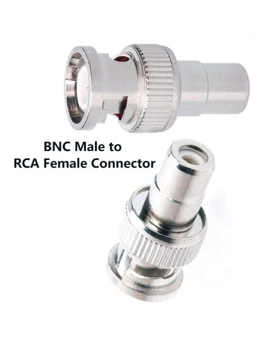 Adaptador BNC a RCA SHANFEILU 6 Pcs Conector Macho Hembra