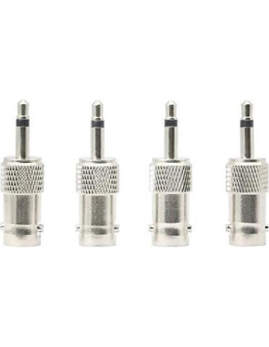 Adaptador BNC a 3.5mm Mono XMSJSIY - 4 Pack Niquelado