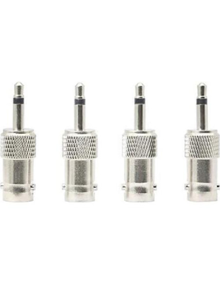 Adaptador BNC a 3.5mm Mono XMSJSIY - 4 Pack Niquelado