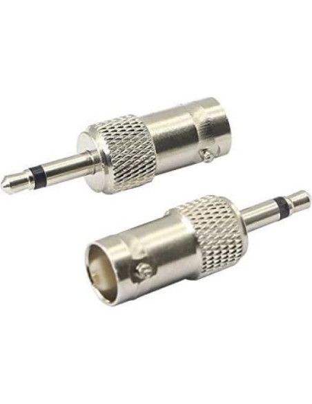 Adaptador BNC a 3.5mm Mono XMSJSIY - 4 Pack Niquelado