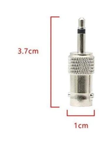 Adaptador BNC a 3.5mm Mono XMSJSIY - 4 Pack Niquelado