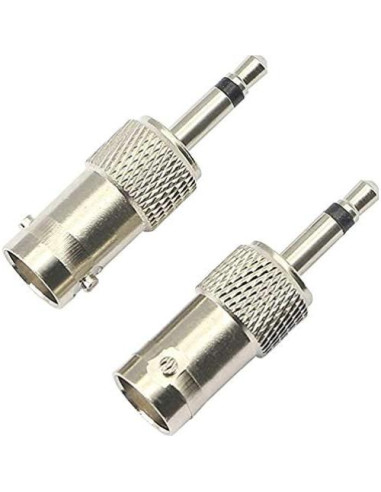Adaptador BNC a 3.5mm Mono XMSJSIY - 4 Pack Niquelado