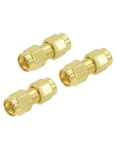 Conectores SMA Macho VCE Paquete de 3 para Antena y WiFi