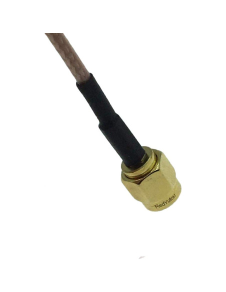 Cable Pigtail SMA Macho a SMA Hembra 30 cm RG316 50 Ohm