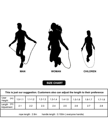 Cuerda de Salto Ajustable DYDSTRNG con Rodamientos para Fitness