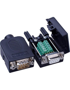 Conector DB9 Breakout ANMBEST 10PCS Macho y Hembra RS232 2