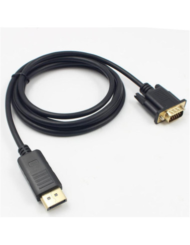Cable DisplayPort a VGA POPETPOP 1.8m Conector Dorado
