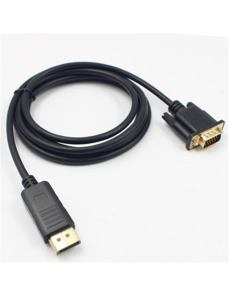 Cable DisplayPort a VGA POPETPOP 1.8m Conector Dorado