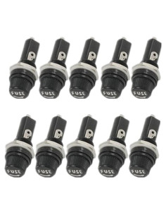 Soportes de Fusible Montados en Panel Yueton - 10 Piezas 15A 125V