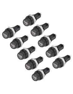 Soporte de Fusible Montado en Panel uxcell 5x20mm 10Pcs