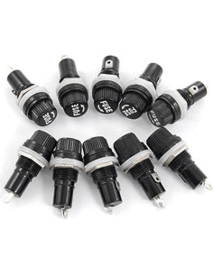 Soportes de Fusible Montados en Panel Yueton - 10 Piezas 15A 125V 2