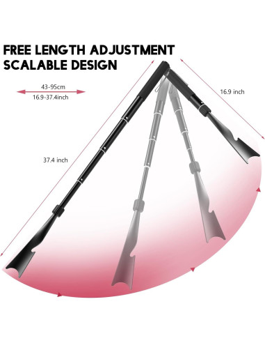 Calzador Telescópico JJDPARTS 42.9-95.2 cm con Gancho