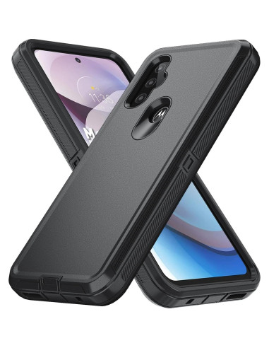 Funda Protectora Dura para Motorola Moto G Pure 5G 2024 Negra