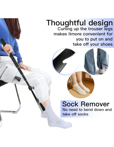 Calzador Telescópico JJDPARTS 42.9-95.2 cm con Gancho