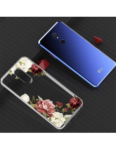Funda TPU Transparente Floral para LG Stylo 5/5X/5V/5 Plus 2