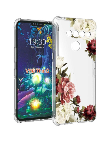 Funda TPU Floral para LG V50 ThinQ - Protección Ligera 2019