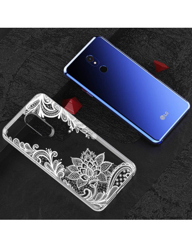 Funda Transparente Floral Sidande para LG Stylo 5 - TPU Delgado