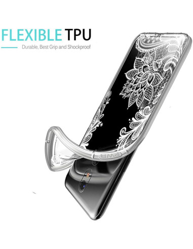 Funda Transparente Floral Sidande para LG Stylo 5 - TPU Delgado