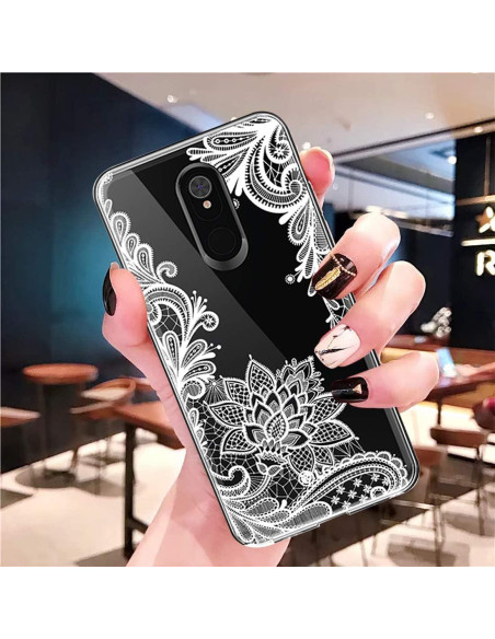 Funda Transparente Floral Sidande para LG Stylo 5 - TPU Delgado Funda Transparente Floral Sidande para LG Stylo 5 - TPU Delgado