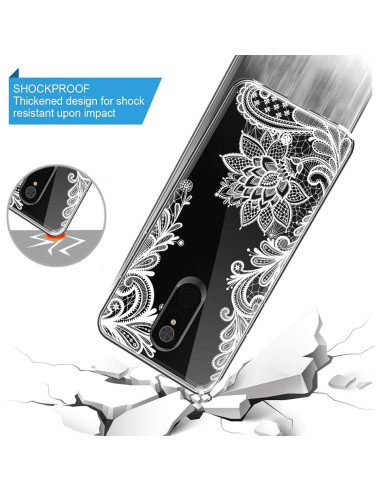 Funda Transparente Floral Sidande para LG Stylo 5 - TPU Delgado