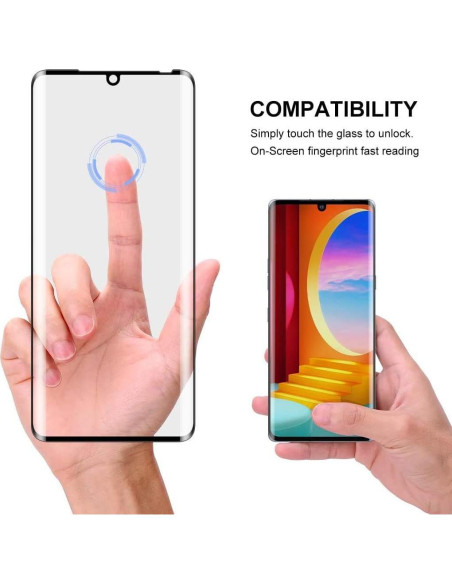 Protector de Pantalla Vidrio Templado Curvo GTElectro LG Velvet 2 Unidades Protector de Pantalla Vidrio Templado Curvo GTElectro LG Velvet 2 Unidades