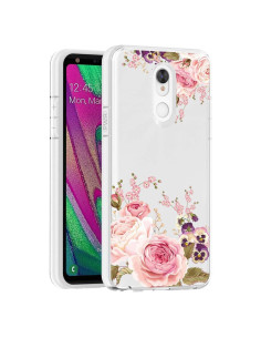 Funda Transparente Floral Rosa para LG Stylo 5/5X/5V - TPU