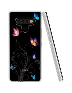 Funda TPU para LG Stylo 6 - Mariposa, Protección a Prueba de Golpes 2