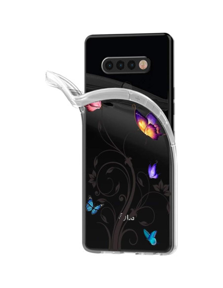 Funda TPU para LG Stylo 6 - Mariposa, Protección a Prueba de Golpes
